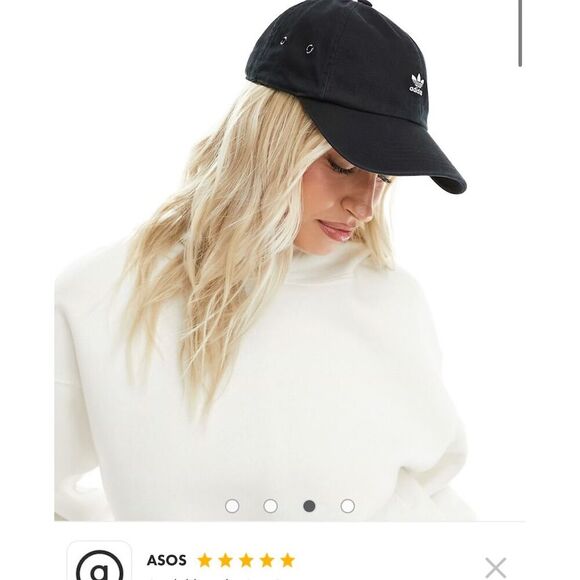 Adidas Originals Unisex Black Relaxed Mini Logo Cap Adjustable - Picture 10 of 11